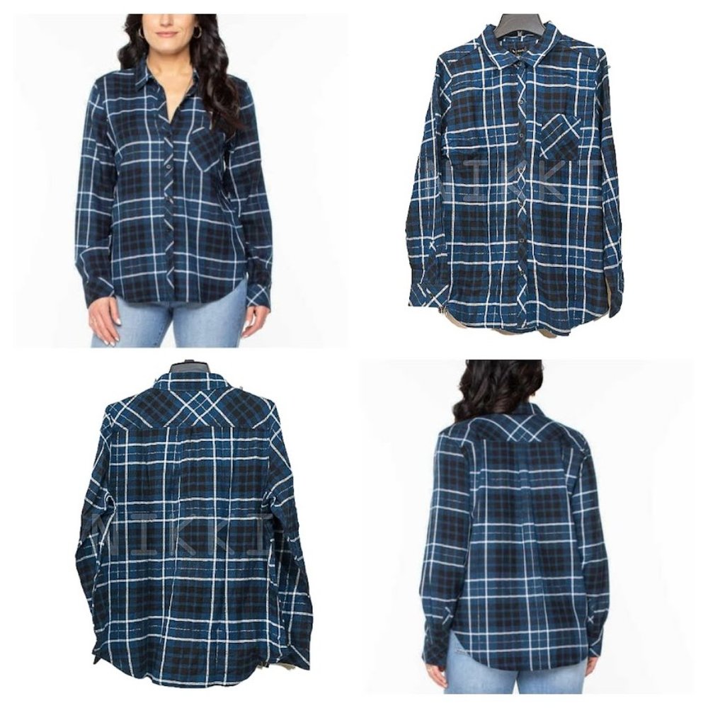 Brand new Well Worn Super Soft Cotton Blend Flannel Classic Plaid Shirt